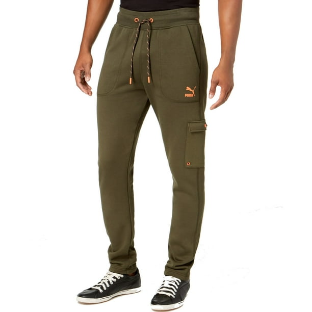 PUMA Mens Pants Jogging Cargo Fleece Stretch Drawstring 2XL Walmart