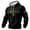 #02Black, variant on St Patricks Day Hoodies for Men Irish Shamrock Clover Graphic Waffle Knit Pullover Casual Shirt Holiday Outfit Green L