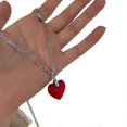 thumbnail image 1 of Collares para mujer Yashi con colgante de corazón Vidrio rojo modelo E 30341, 1 of 5