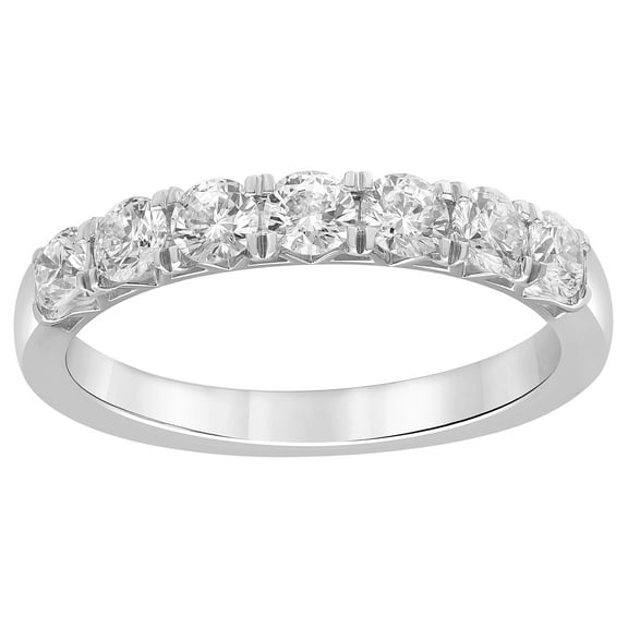 Unique Moments Women's 1 Ct. Round Lab Grown Diamond Band in Sterling Silver