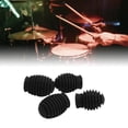 thumbnail image 3 of Tips 4PCS Drumsticks Cover Silicone Drum Stick Dampener Noise Reduction Silent Practice Tips, 3 of 7