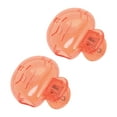 thumbnail image 1 of Cubiertas de cepillo de dientes en forma de pez de 2 piezas para viaje de plástico rojo, 1 of 5