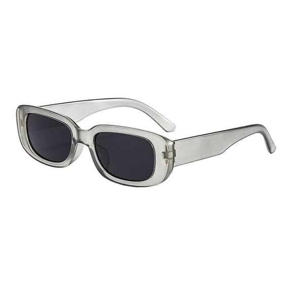 Yunhgft Rectangle Sunglasses Women Fashion Comfortable Chunky Sunglasses for Trips Stage Gray