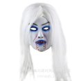 thumbnail image 2 of Disfraces de Halloween 2024 Máscara de Halloween cubierta de cabeza maldición Sadako máscara sangrante máscara de fantasma aterradora Sadako máscara de cubierta de cabeza de terror, 2 of 5