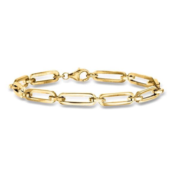 Ross-Simons Italian 14kt Yellow Gold Paper Clip Link Bracelet, Women's, Adult
