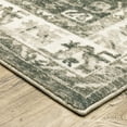 thumbnail image 2 of Avalon Home Silvana Distressed Border Area Rug, 2' X 8' Runner, Charcoal/ Ivory, 2 of 9