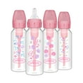 thumbnail image 5 of Dr. Brown's Anti-Colic Options+ Narrow Baby Bottle, Pink Floral, 8oz, 0m+, 4 Pack, 5 of 7