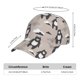 thumbnail image 2 of Fotbe Cartoon Bear Brown Gorro Clásico de Béisbol, Gorra Ajustable con Broche Snapback, Gorro de Exterior de Algodón Suave, 2 of 6