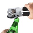 thumbnail image 5 of Abrelatas manual con manivela para trabajo pesado con cómodas manijas extralargas, perilla de gran tamaño, abrelatas de mano grande fácil para latas grandes, negro, 5 of 5