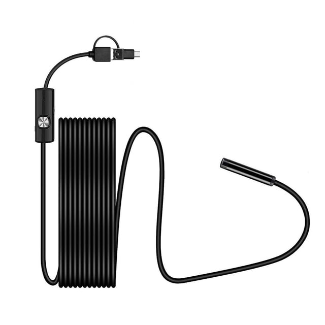Bearachild Kit de dispositivos de cámara de comprobación de teléfono, dispositivo de comprobación del hogar, resistente al agua, 3 en 1, juego Teléfono y Comunicación 5.5mm * 1M