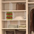 Shelf Dividers, 18 Pack Metal Closets Shelves Organizer, White