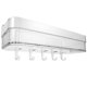 thumbnail image 2 of Estante de almacenamiento de pared para baño, escurridor de plástico, estante de pared para inodoro con 5 ganchos, 2 of 7