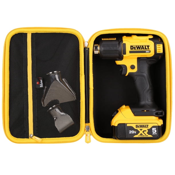 Estuche rígido Mchoi compatible con pistola de calor inalámbrica DEWALT 20V MAX (DCE530B) / Atornillador de impacto 20V MAX XR DCF887B DCF845B, solo estuche