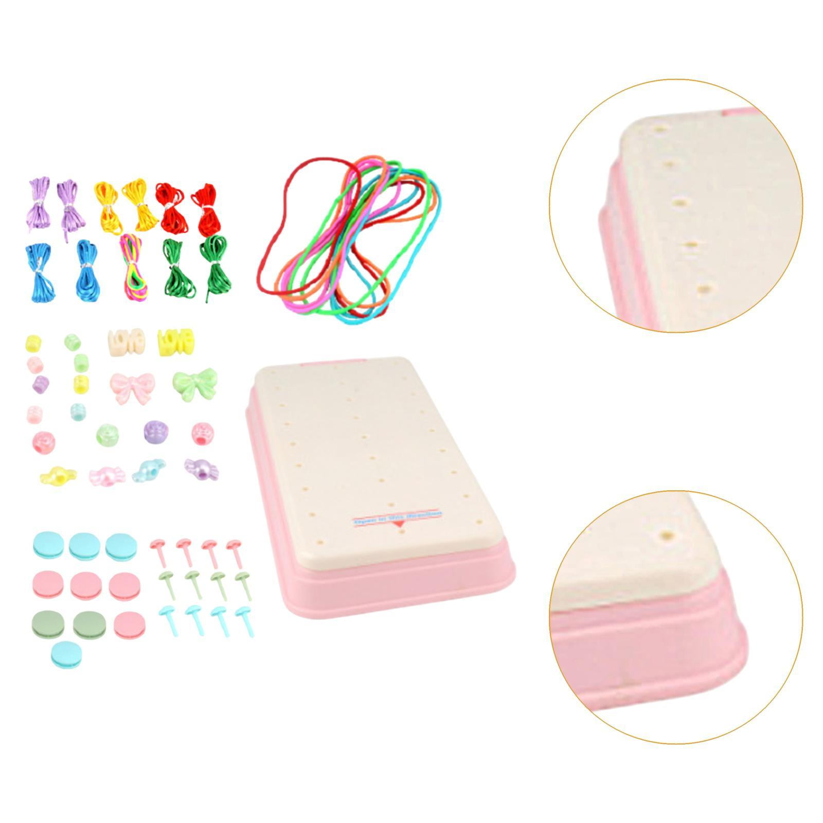 balikha DIY Bracelet Making Bracelet Making Colorful DIY Friendship Bracelet Maker Crafting Toy for Kids for Adults Teen Party Supply pink