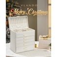 thumbnail image 2 of Jewelry Box Vlando - Soporte grande para joyas (6 capas), color beige, 2 of 7