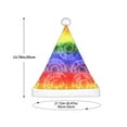 thumbnail image 3 of Rocae Colorful Tie Dye for Christmas Hat for Kids Hats Christmas Party Supplies, 3 of 6