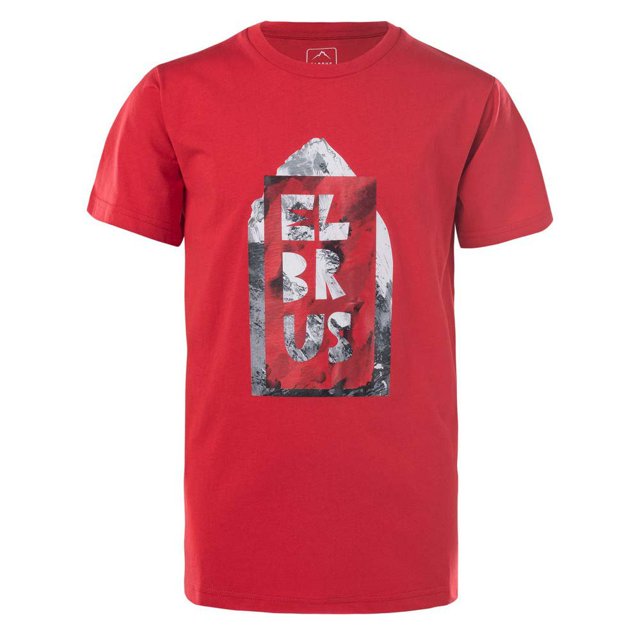 Elbrus - Camiseta Piker Montaña Niños (Rojo Chino)