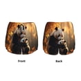 thumbnail image 3 of Balery Maple Forest Panda Pantalones cortos deportivos para mujer con forro y dos bolsillos, elásticos, para entrenamiento, gimnasio, yoga-Small, 3 of 7