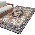 thumbnail image 2 of 3'x5' Area Rugs, Orange Blue Boho Southwestern Indoor Outdoor Area Rug for Living Room Bedroom, Ethnic Rustic Classical Washable Bathroom Rugs Kitchen Floor Carpet Mats Home Decor Aesthetic, 2 of 8