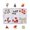 5, variant on Art Decoration Santa Hats Snowflake Christmas Art Rhinestones Supplies Nails Shoes Clothes Ornaments