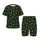 thumbnail image 1 of Fotbe St. Patrick's Day8 Pijama Estampada de 2 Piezas para Niños – Ropa de Dormir de Manga Corta Cómoda para Niños y Niñas, Camiseta y Shorts de Algodón-Large, 1 of 6