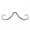 Black, variant on 14G Mustache Septum Ring Made of 316L Steel with Polished Surface and Unique Style for Multiple Occasions with Packaging and Guarantee