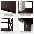 thumbnail image 5 of Costway 3-Tier Bookshelf Wooden Open Storage Bookcase for Home Office Coffee, 5 of 11