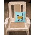 thumbnail image 2 of Carolines Treasures Yellow-Throated Marten Blue Check Fabric Decorative Pillow 14Hx14W multicolor, 2 of 2