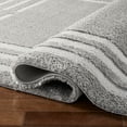 thumbnail image 5 of TOWN & COUNTRY EVERYDAY Cloud Shag Plush Border Area Rug with High-Low Pile, Grey, 5'2"x7'2", 5 of 9
