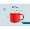 thumbnail image 5 of Kook Ceramic Camper Mugs, Cherry Red, 14 oz, Set of 2, 5 of 5