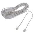 thumbnail image 3 of 3X 9M 30Ft RJ11 6P2C Modular Telephone Phone Cables Wire White,3 x 6P2C RJ11 Telephone Cable,White, 3 of 4