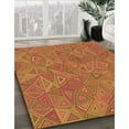 thumbnail image 3 of Ahgly Company Machine Washable Indoor Square Transitional Orange Area Rugs, 5' Square, 3 of 7