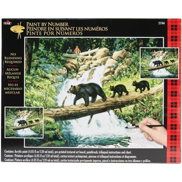 PlaidCraft Paint By Number Kit, 16" x 20"