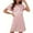 Pink, variant on Sakmal Short Nightgowns for Women Comfy Black Sleepwear Heart Print Short Sleeve Nightgowns for Women