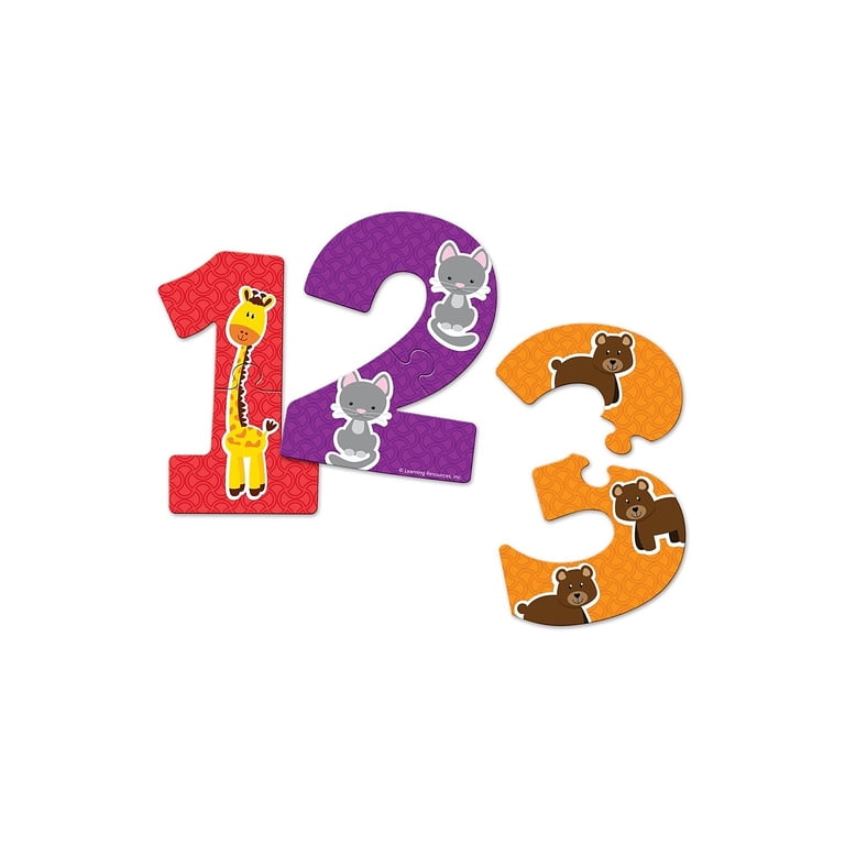 Learning Resources Number Puzzle Cards, Puzzles for Kids, Ages 3+