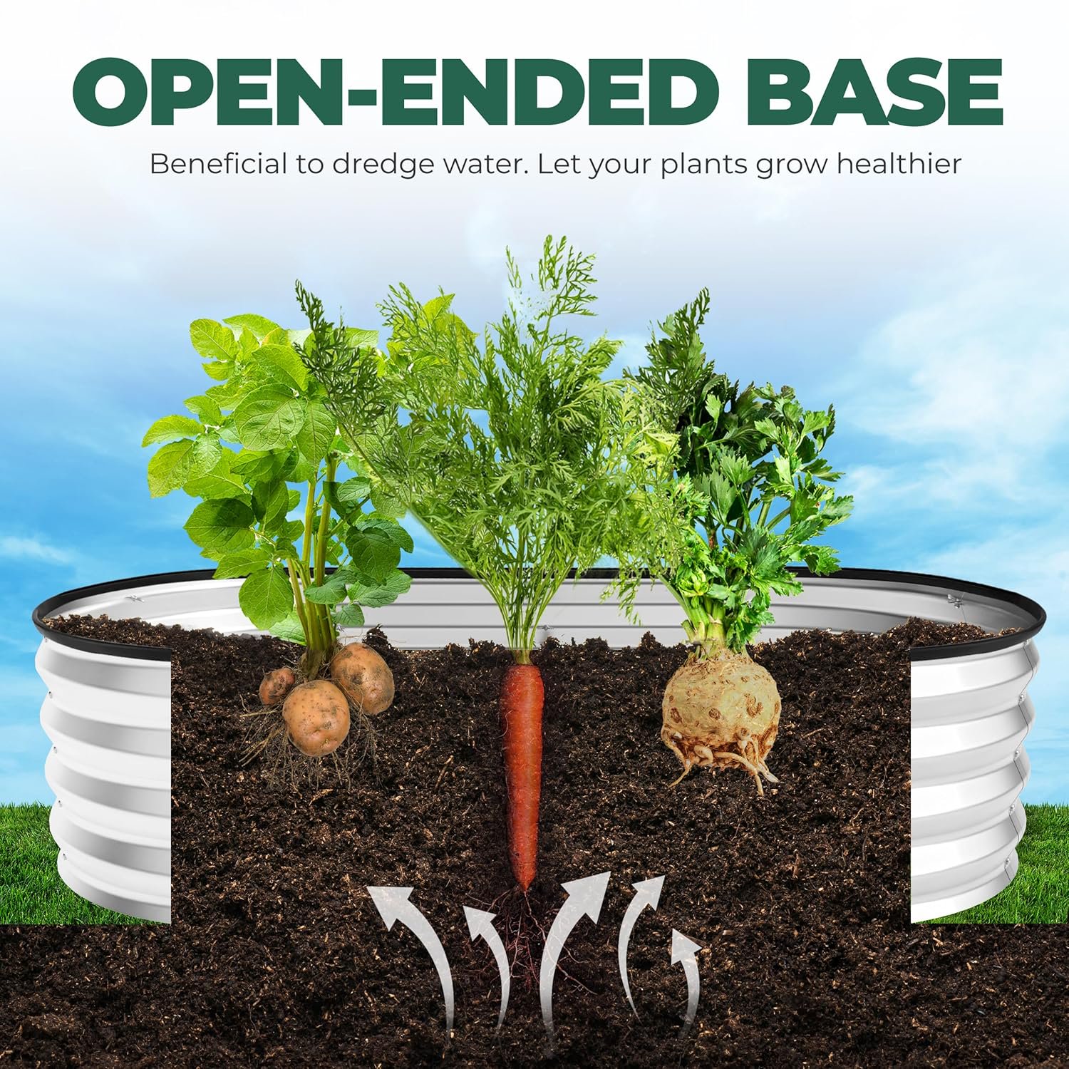 Utopia Home Galvanized Raised Garden Bed, 4x2 Feet, 2-Pack photo 8