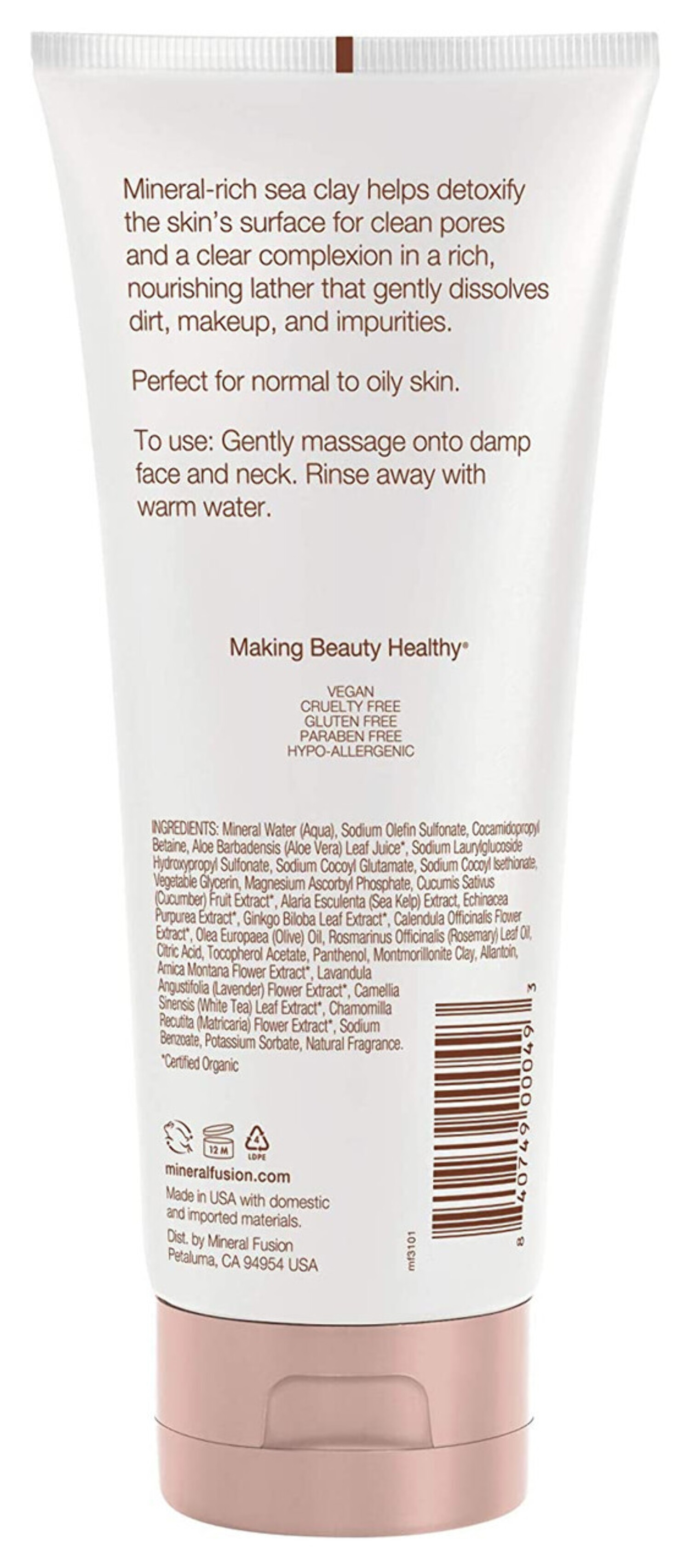 Mineral Fusion Purifying Gel Facial Cleanser, 7 Oz - image 2 of 3