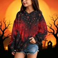 thumbnail image 4 of Grblisyd Cute Hoodies for Teen Girls Halloween Trendy Oversized Long Sleeve Hooded Sweatshirts Fashion Casual Outfits Fall Winter Clothes, 4 of 5