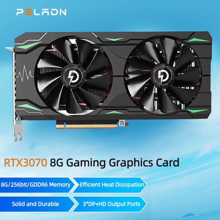 Peladn RTX3070 8G Gaming Graphics Card 8G/256bit/GDDR6 Memory