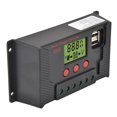 thumbnail image 3 of Controlador Solar, Regulador Solar Regulador De Batería Solar PWM 12V 24V 60A Plástico 151g 13.3x7cm Para Protección De Corriente Inversa Dual, 3 of 8