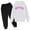 A-White, variant on Hihipz Toddler Boys Graphic Hoodie And Jogger Pants Set Letter Print Long Sleeve Hoodie & Sweatpants Child Stylish Loungewear Tracksuit Casual Outfits,2-Piece,Sizes 18-24M