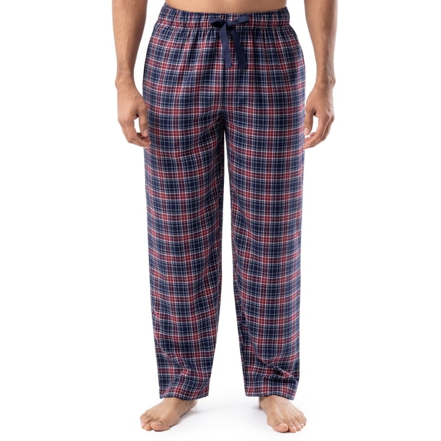 Pantalón de Pijama IZOD para Hombre Azul Marino Rojo Blanco a Cuadros XXL