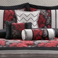 thumbnail image 5 of Lanco Printed Polyester 7 Piece Comforter Sets, Queen, Black, All Season Bedding Sets & Collections, 5 of 7