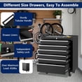thumbnail image 6 of Tool Box, Rolling Tool Chest 6-Drawer Rolling Tool Chest Locking System, Lockable Wheels & Sliding Drawers, 24 inch Heavy-Duty Tool Storage Cabinet Portable Tool Cabinet Organizer for Garage Workshop, 6 of 8