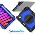thumbnail image 2 of navor Rugged Cover Compatible with iPad Mini 6 (2021), Rotatable Kickstand Shoulder & Hand Strap Shockproof Heavy Duty Protective Case, 2 of 9