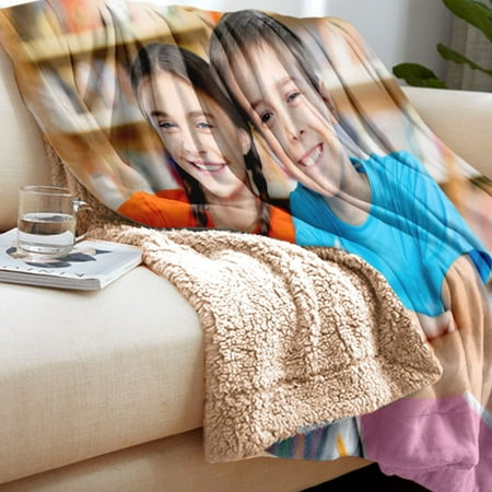 - Personalized Custom Photo Collage Sherpa Fleece Throw Blanket. Custom Sherpa Photography Blanket. Made in the USA. This item is 50