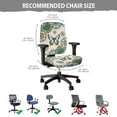 thumbnail image 7 of FKELYI Boho Mandala Butterfly Print Office Chair Slipcover 2 Piece Stretchable Desk Chair Cover Removable Computer Chair Protective Cover Dining Chair Cover, Washable Fabric, 7 of 7