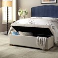 thumbnail image 2 of Kinfine K7378-F1424 Button Tufted Storage Bench, Light Gray, 46" x 18" x 18", 2 of 5