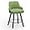 Grass Green, variant on VINGLI 26" H Swivel Barstools Set of 2, PU Leather Upholstered Counter Stool with Back, Kitchen High Chairs Counter Height Bar stools with Cushion, Solid Wood Legs, Black