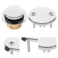 thumbnail image 2 of 1 Set Bathtub Drain Trim Kit Overflow Faceplate Replacement Bathtub Waste Drain Plug, 2 of 8
